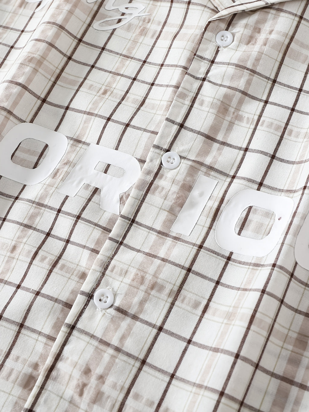 Camicia a quadri con Inserto Manica Lunga