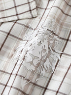 Camicia a quadri con Inserto Manica Lunga