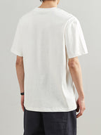 T-shirt Uomo Stile Vintage Americana con Stampa Grafica