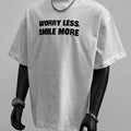 T-shirt Uomo Heavyweight 230gsm - Worry Less Smile More