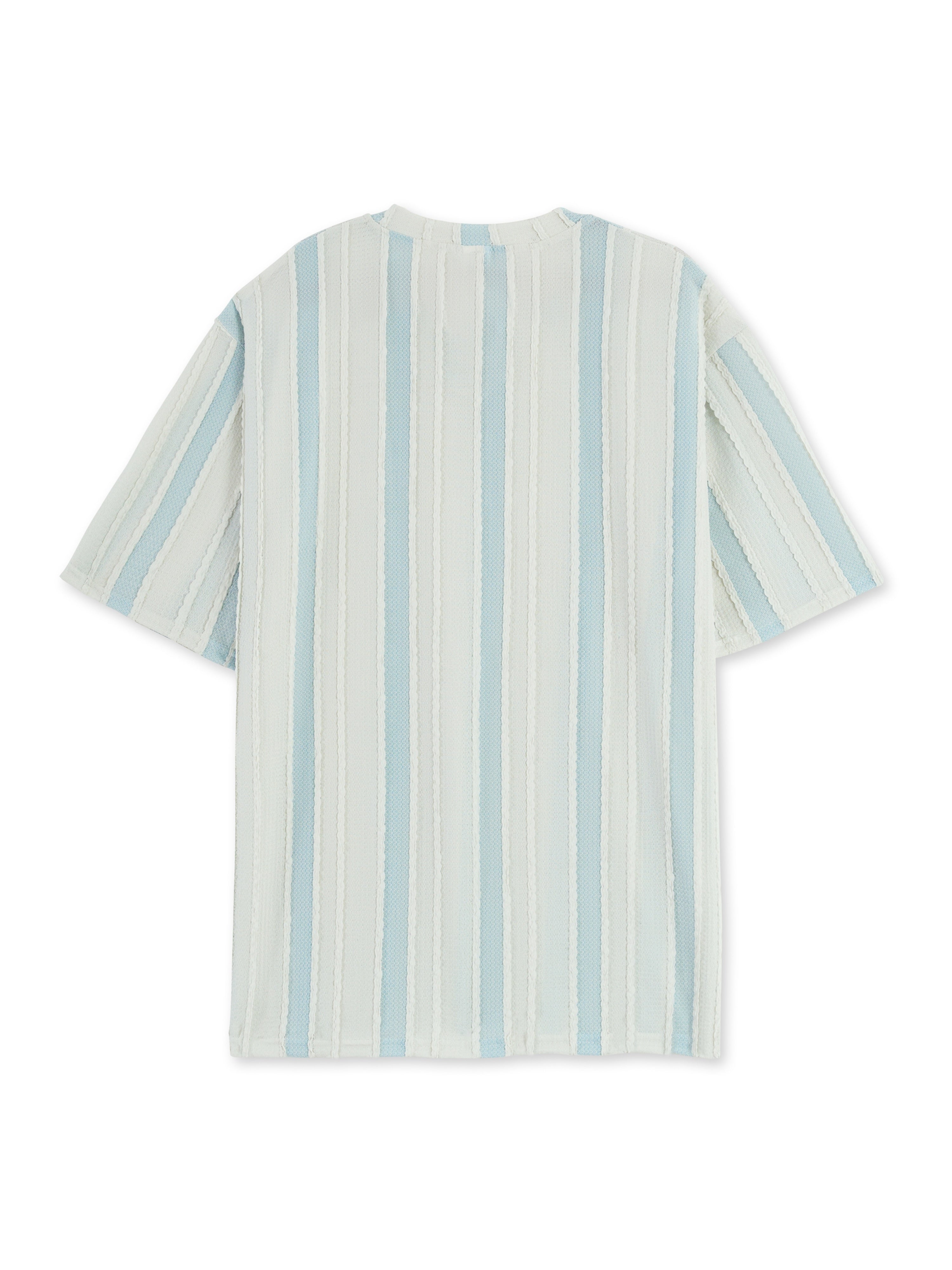 T-shirt a Righe Manica Corta