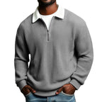 Polo Uomo Manica Lunga con Zip - Primavera/Autunno