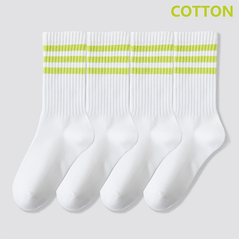 Calzini Unisex a Righe - Confezione da 4 Paia