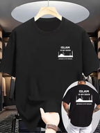 T-Shirt con scritta "ISLAM IS MY DEEN, JANNAH IS MY DREAM"