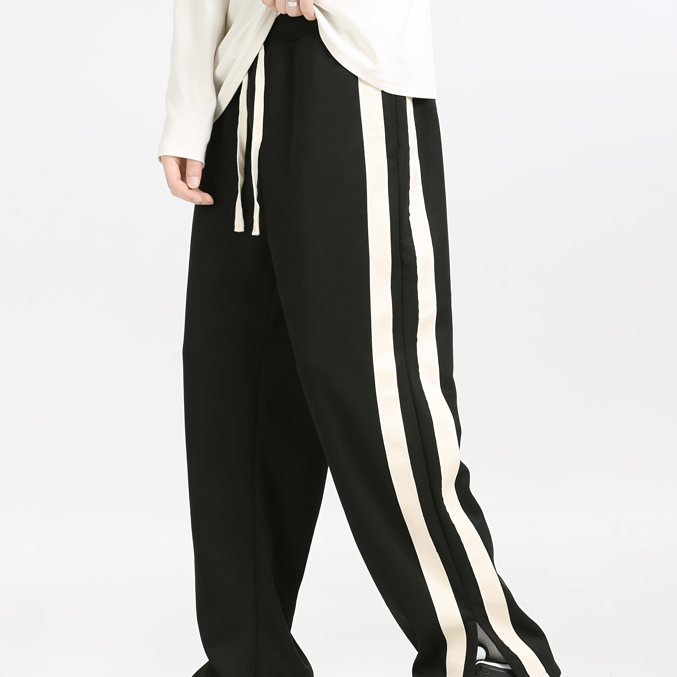 Loose-Fitting Knitted Long Pants for All Seasons