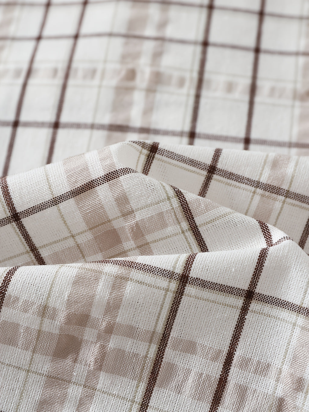 Camicia a quadri con Inserto Manica Lunga