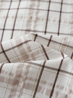 Camicia a quadri con Inserto Manica Lunga