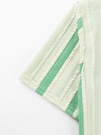 T-shirt a Righe Manica Corta