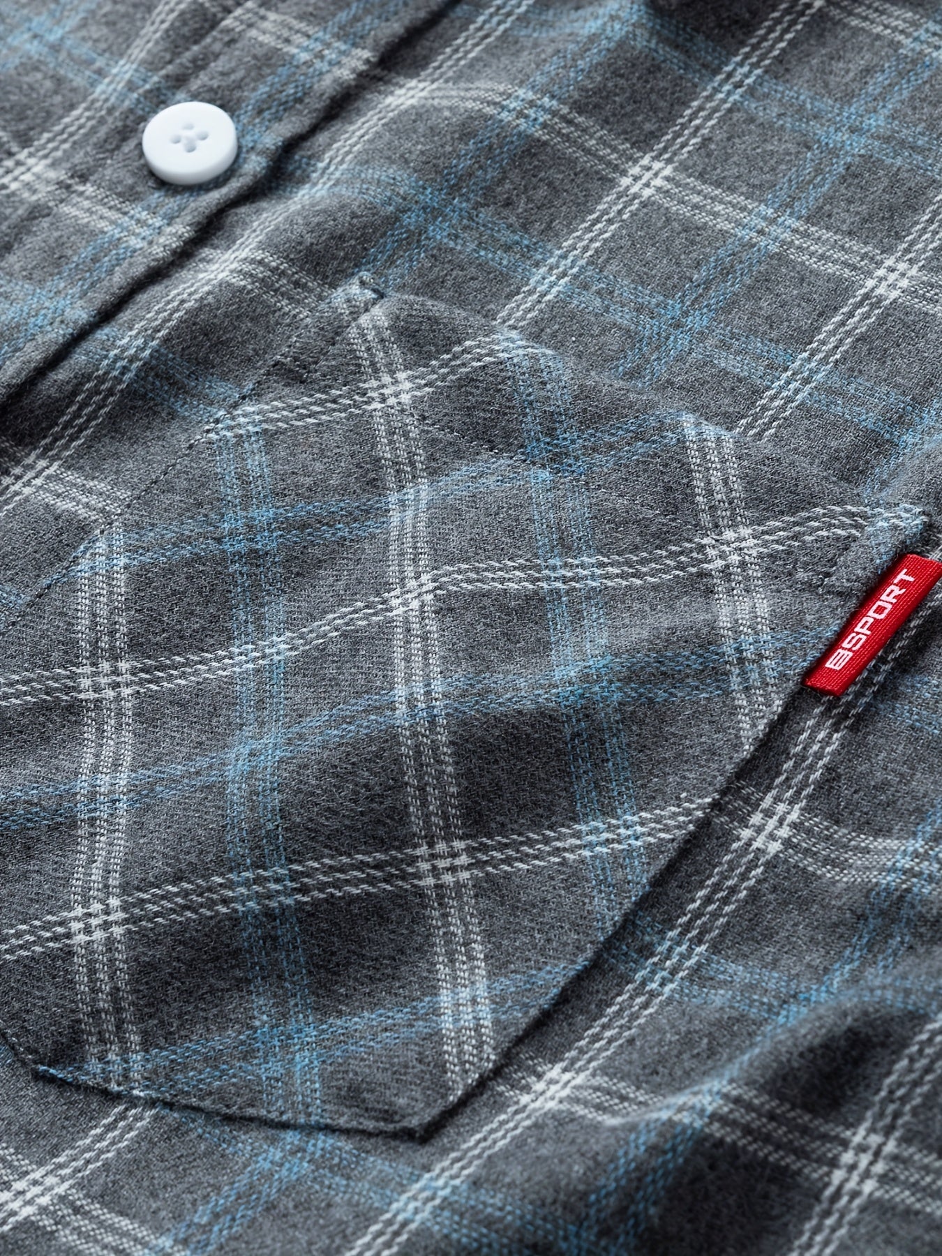 Camicia Uomo a Quadri Manica Lunga con Bottoni - Stile Casual