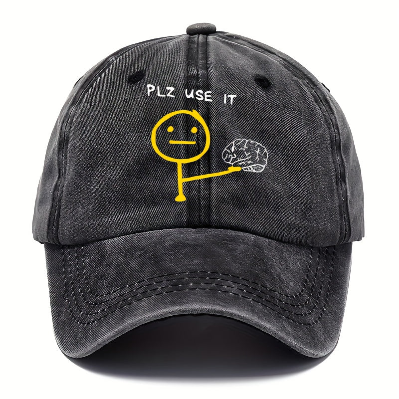 Cappellino con Stampa  "PLZ USE IT"