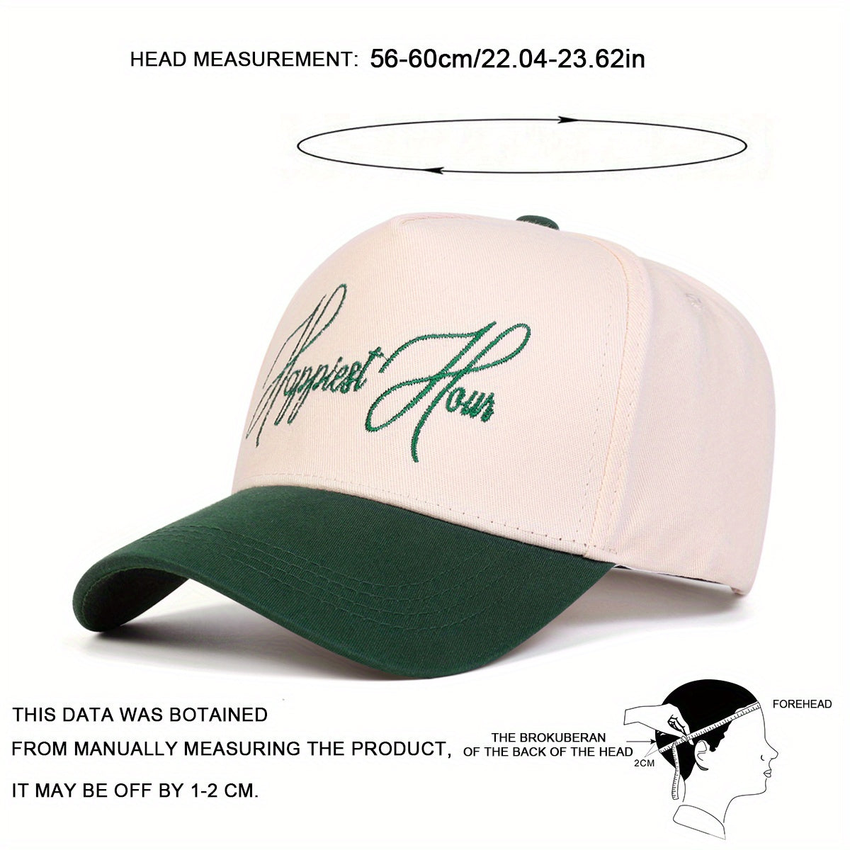 Cappellino Baseball "Happiest Hour"