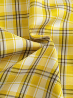 Camicia a Quadri Gialla Manica Lunga - Stile Streetwear Super Loose
