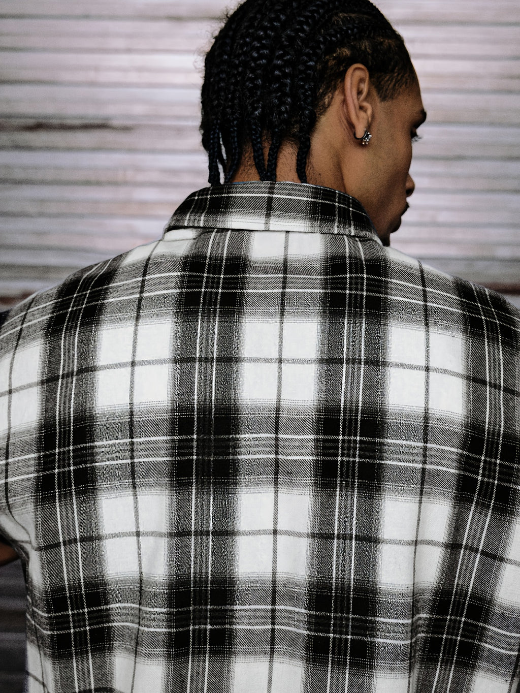 Camicia a quadri maniche corte per uomo