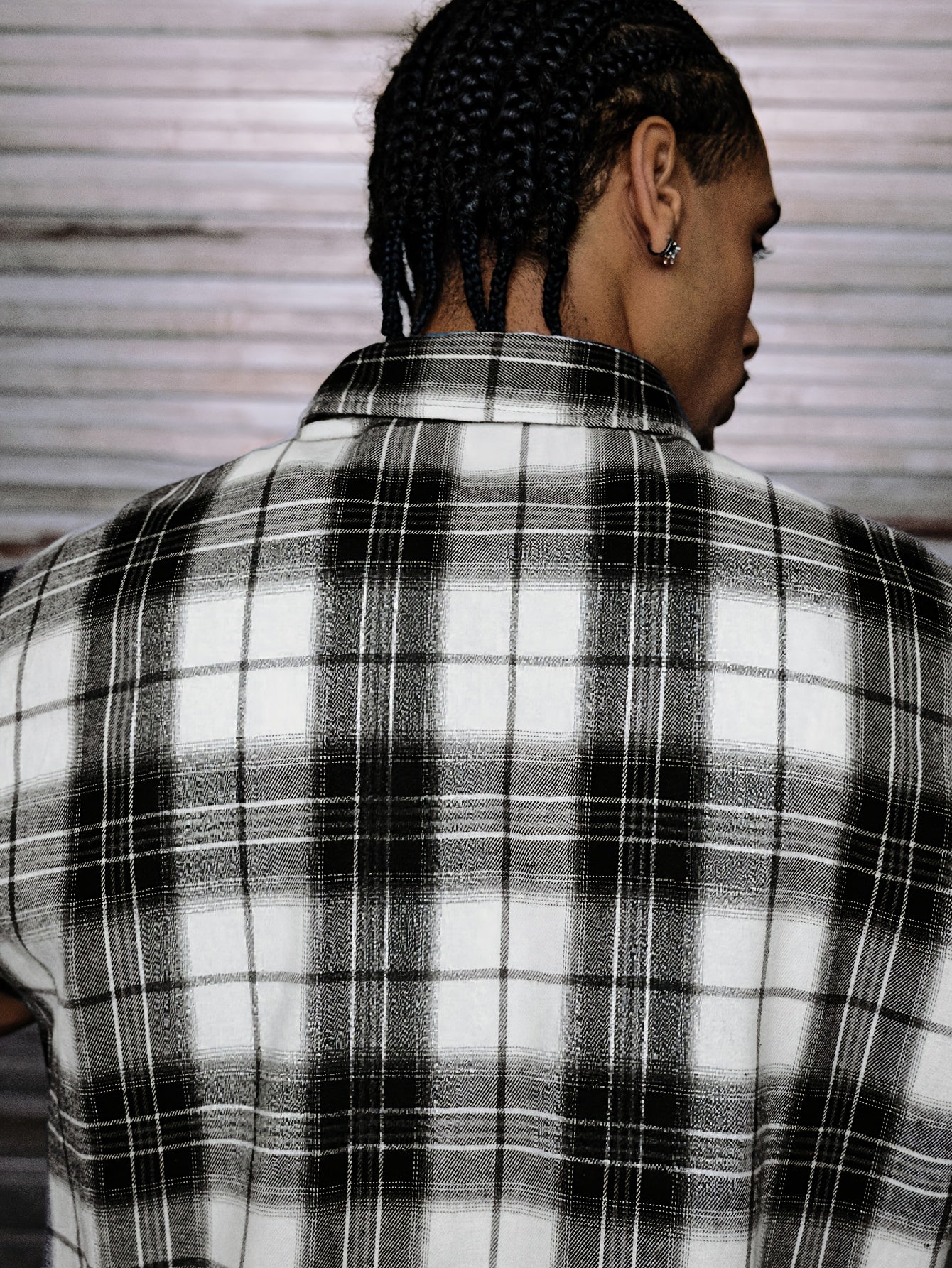 Camicia a quadri maniche corte per uomo