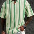 T-shirt a Righe Manica Corta