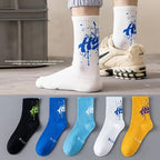 Calzini Sportivi da Basket Uomo - Set da 5 Paia Colori Misti
