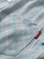 Camicia Uomo a Quadri Manica Lunga con Bottoni - Stile Casual