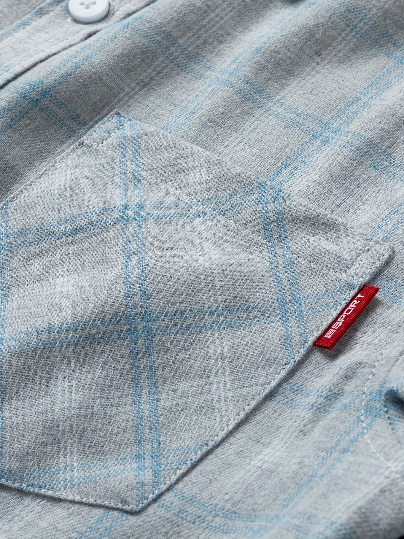 Camicia Uomo a Quadri Manica Lunga con Bottoni - Stile Casual