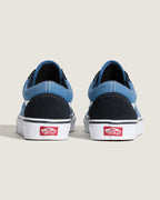 Scarpa VANS OLD SKOOL blu navy in pelle scamosciata e canvas con suola waffle vulcanizzata