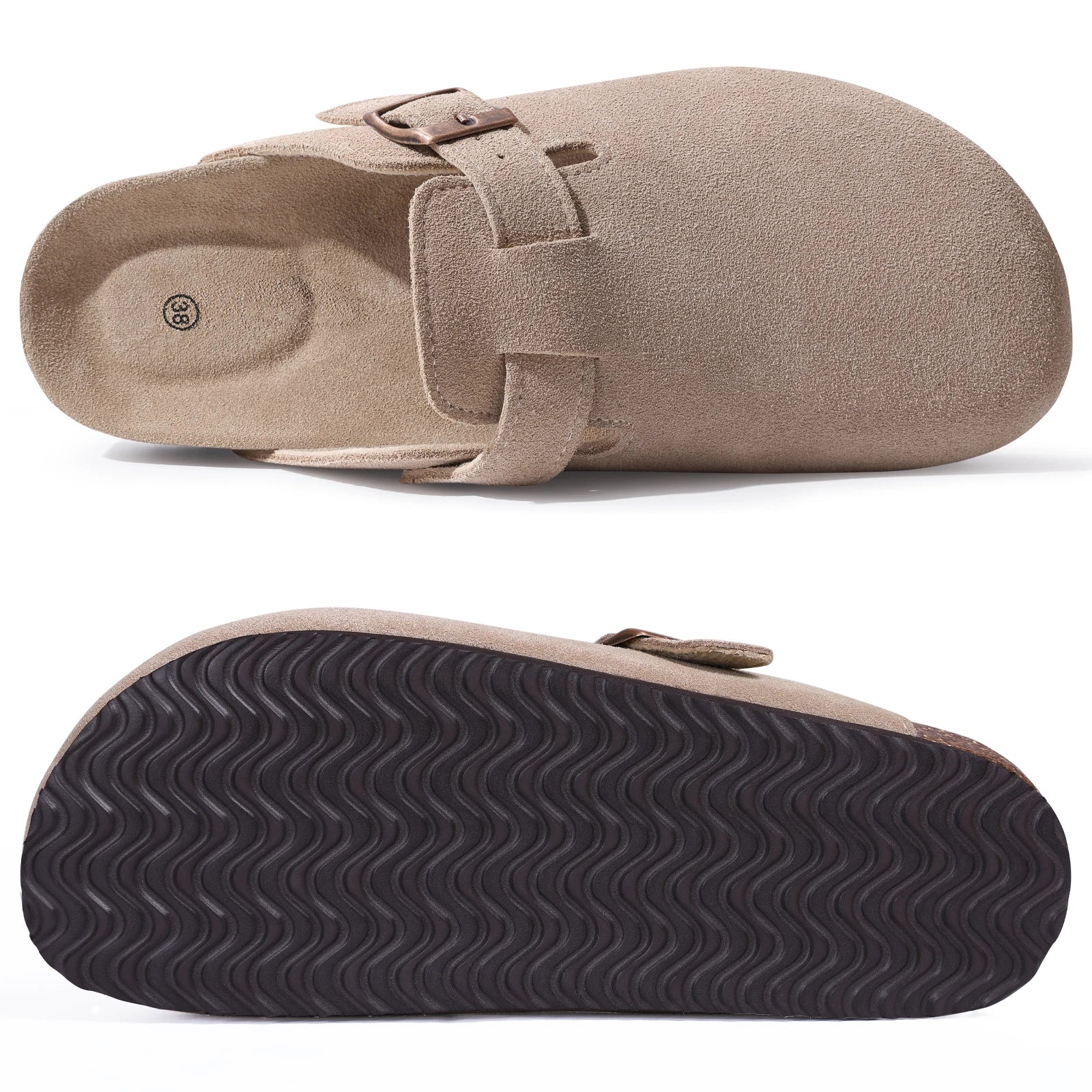 Zoccoli kidmi Suede e Sughero - Uomo e Donna