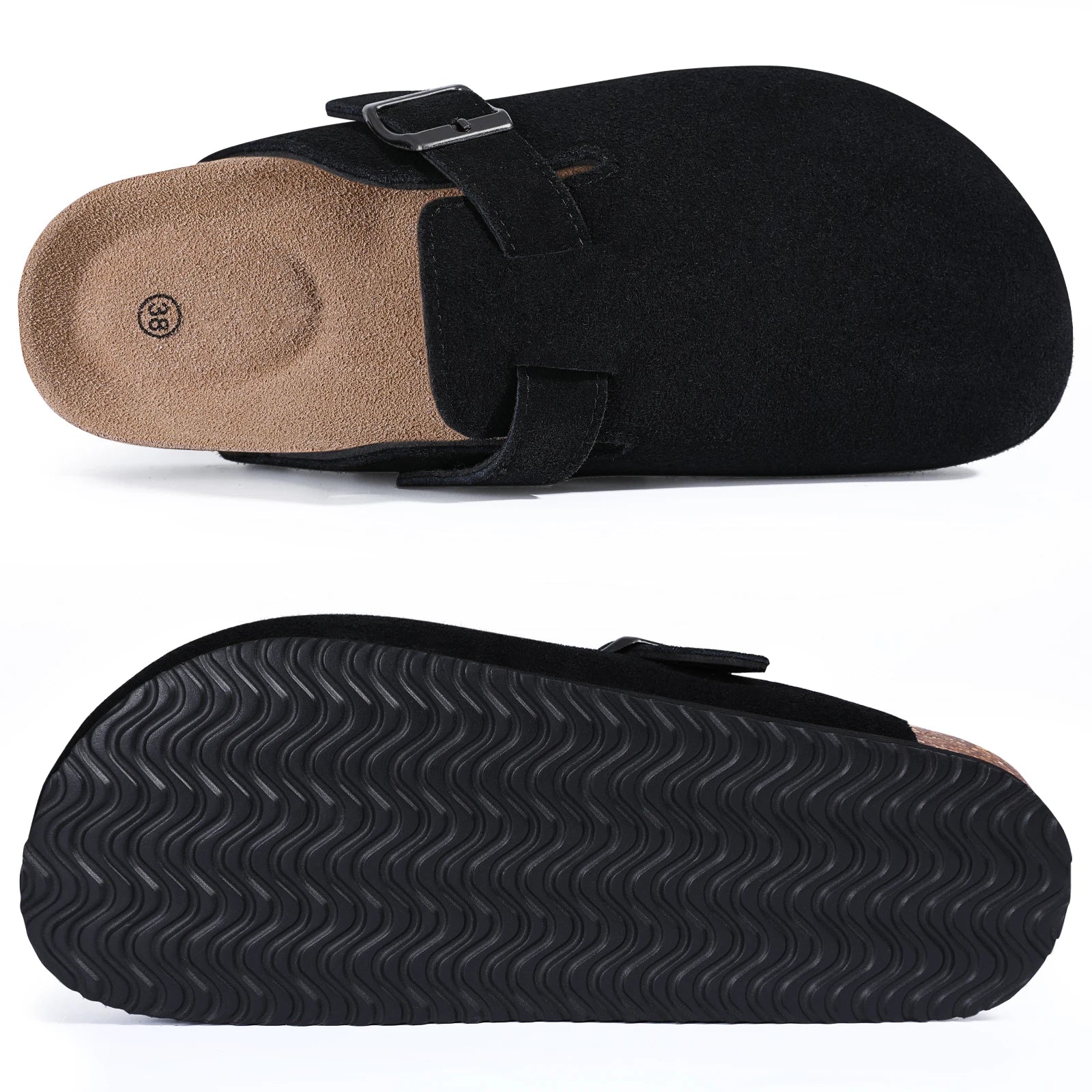 Kidmi Shoes with Adjustable Strap Cork Insole Unisex Clogs