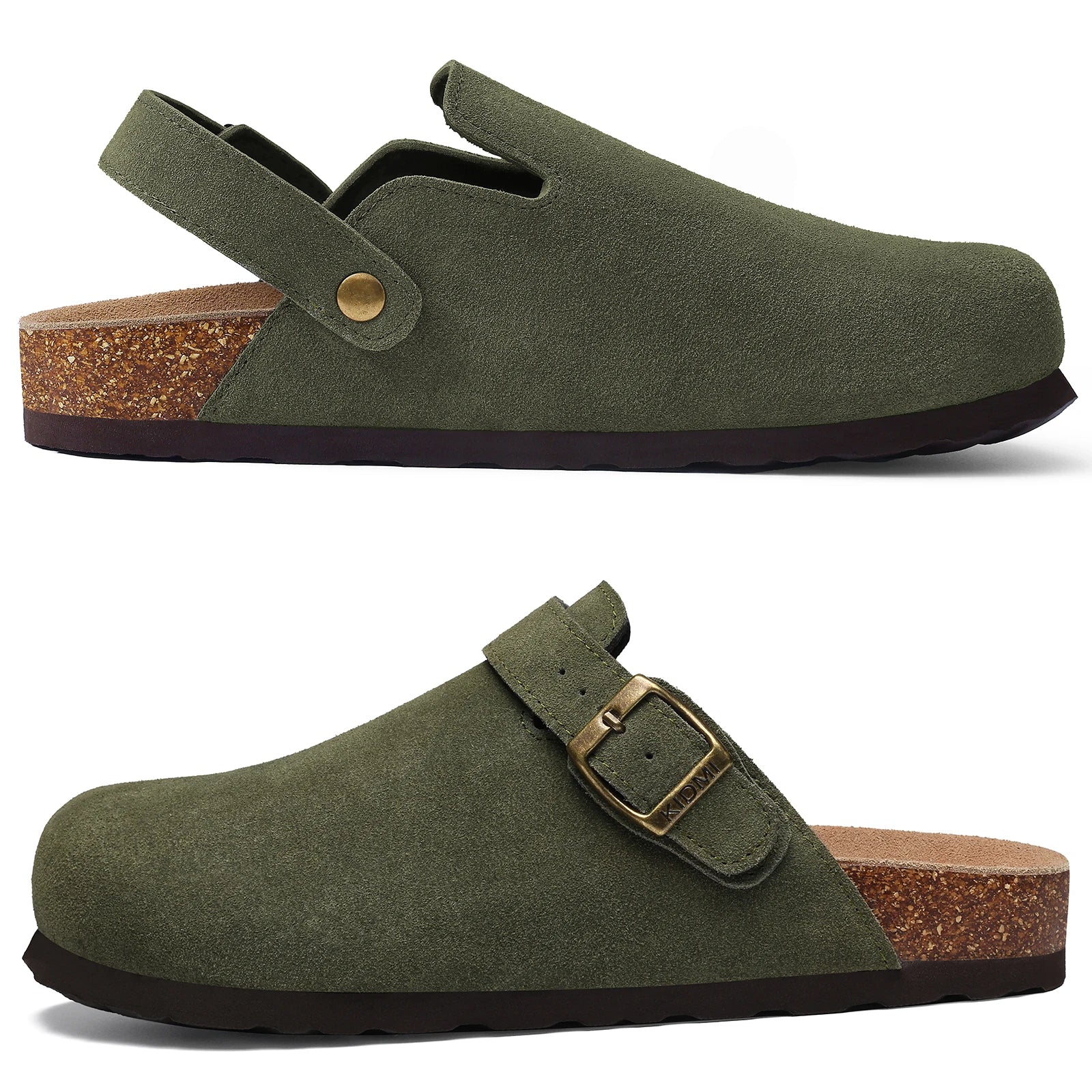 Zoccoli kidmi Suede e Sughero - Uomo e Donna