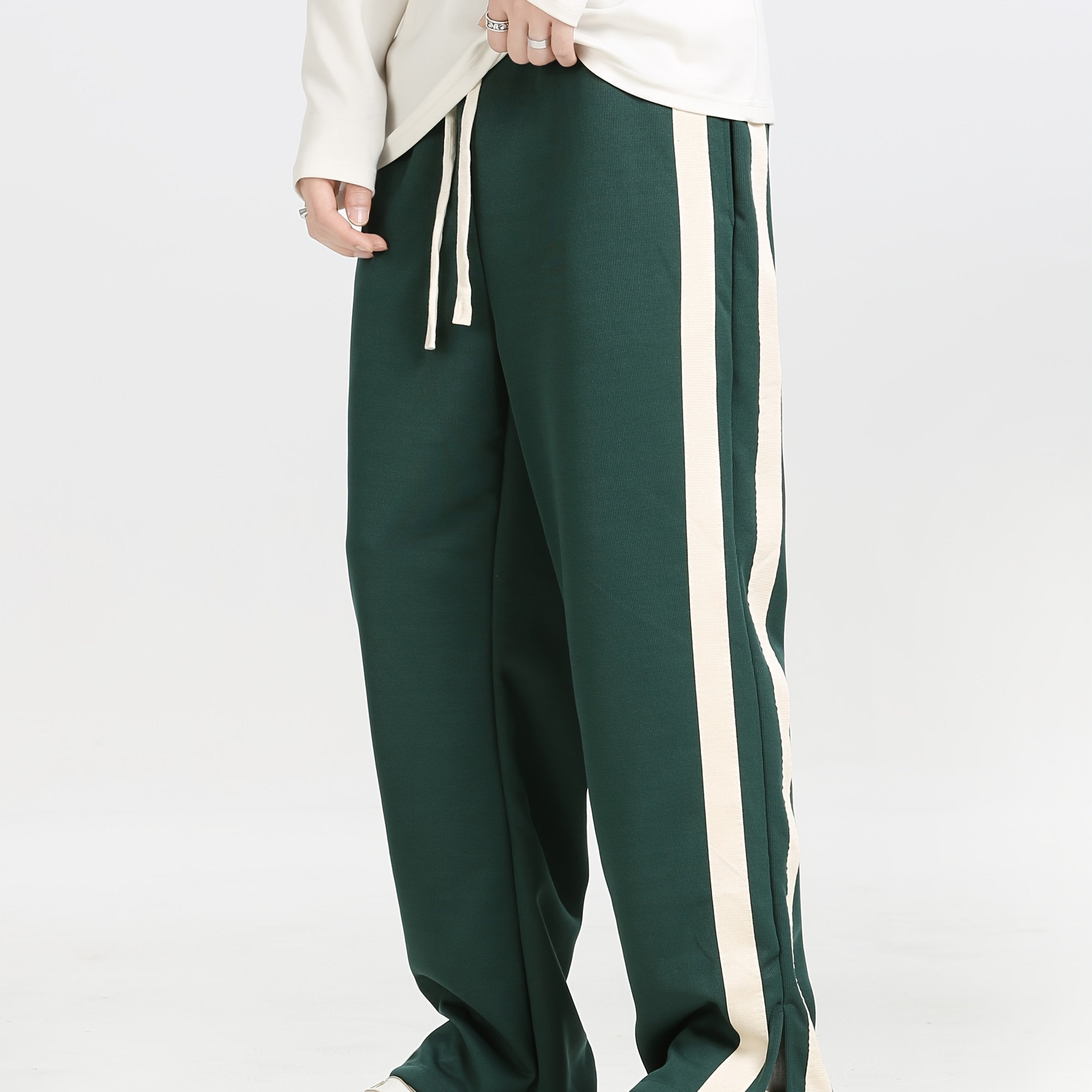 Loose-Fitting Knitted Long Pants for All Seasons
