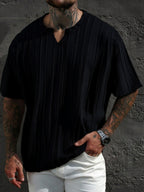 T-shirt a Righe Manica Corta