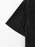 T-shirt a Righe Manica Corta
