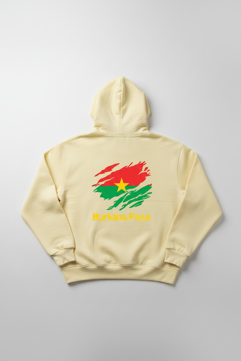 Burkina Faso Hoodie Cream
