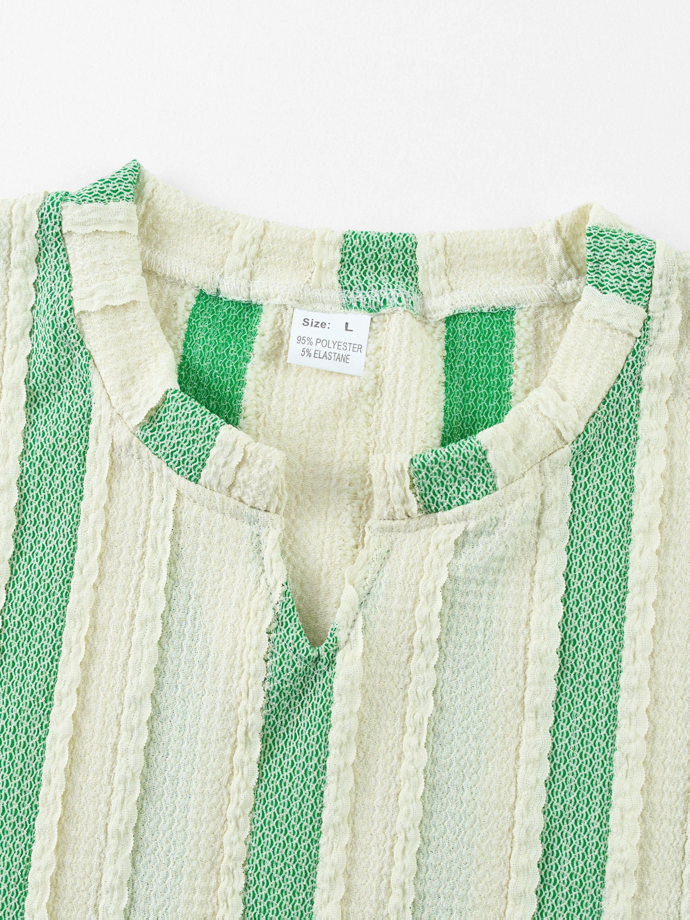 T-shirt a Righe Manica Corta