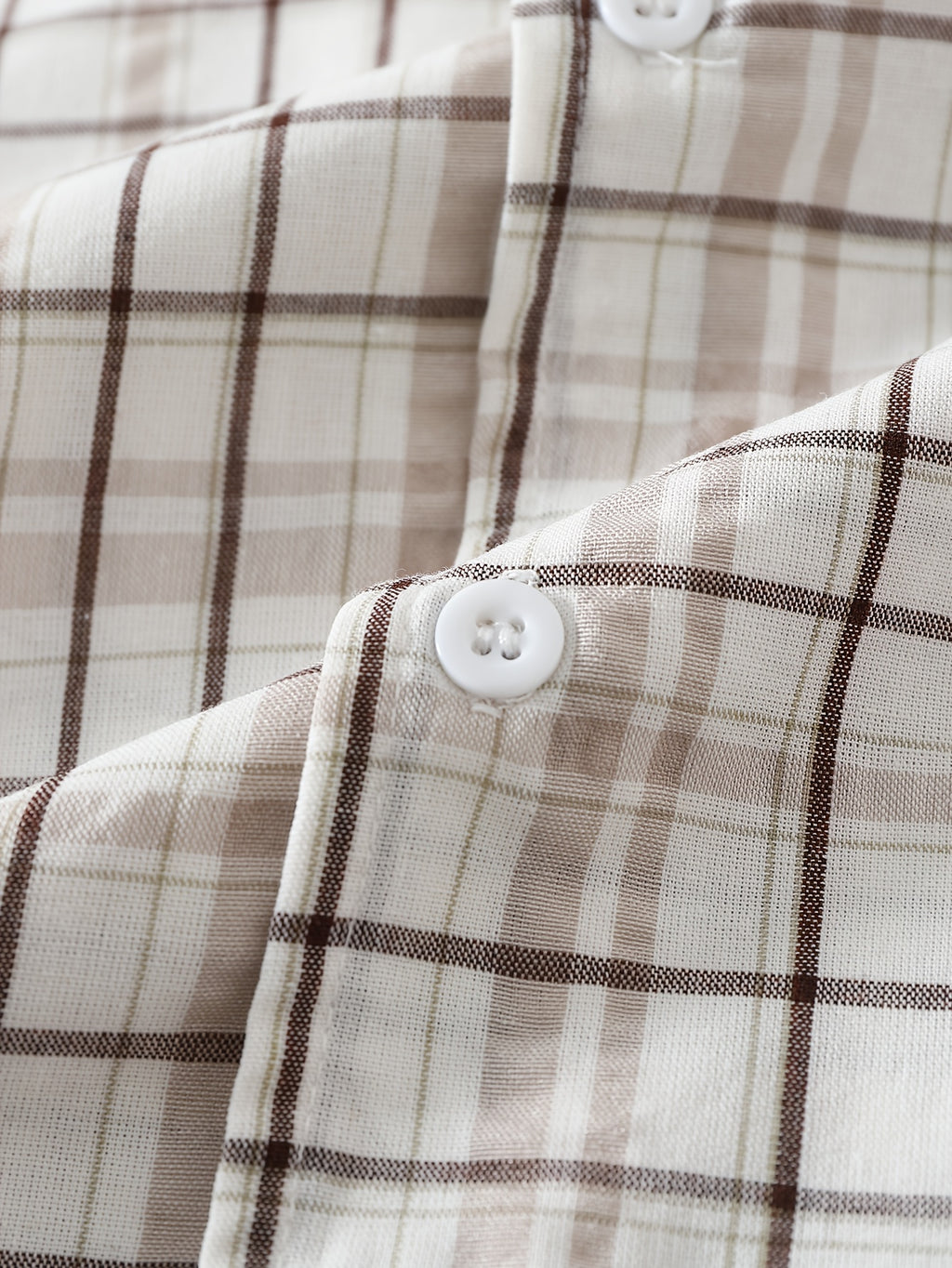 Camicia a quadri con Inserto Manica Lunga