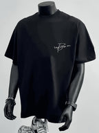 T-shirt Nera Oversize - Stile Retro Vintage Streetwear