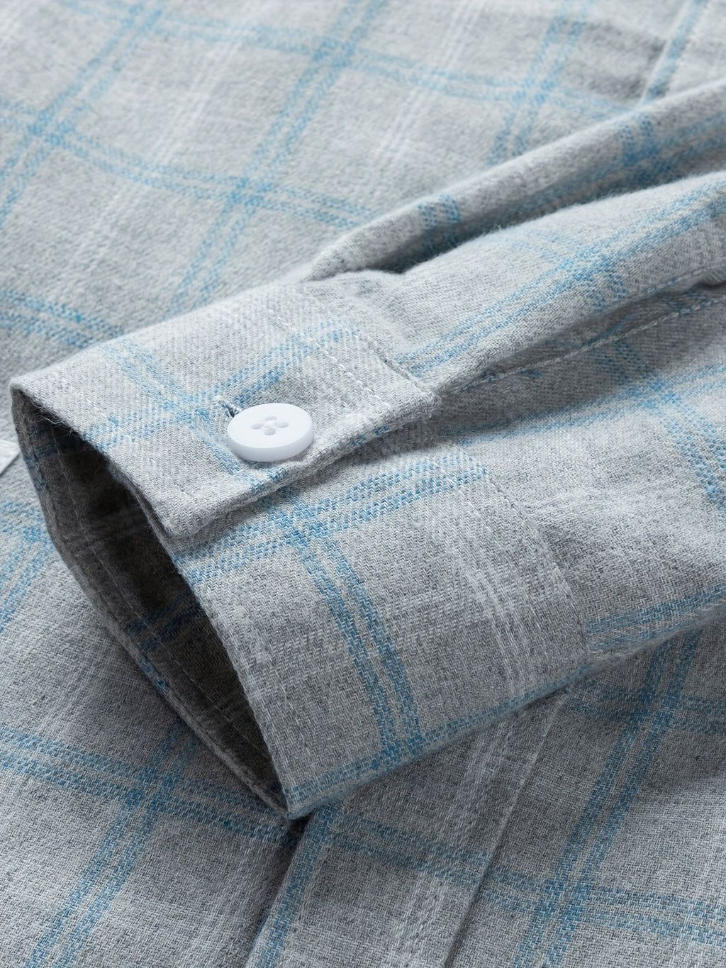 Camicia Uomo a Quadri Manica Lunga con Bottoni - Stile Casual