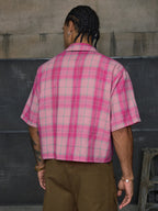 Camicia a quadri maniche corte per uomo