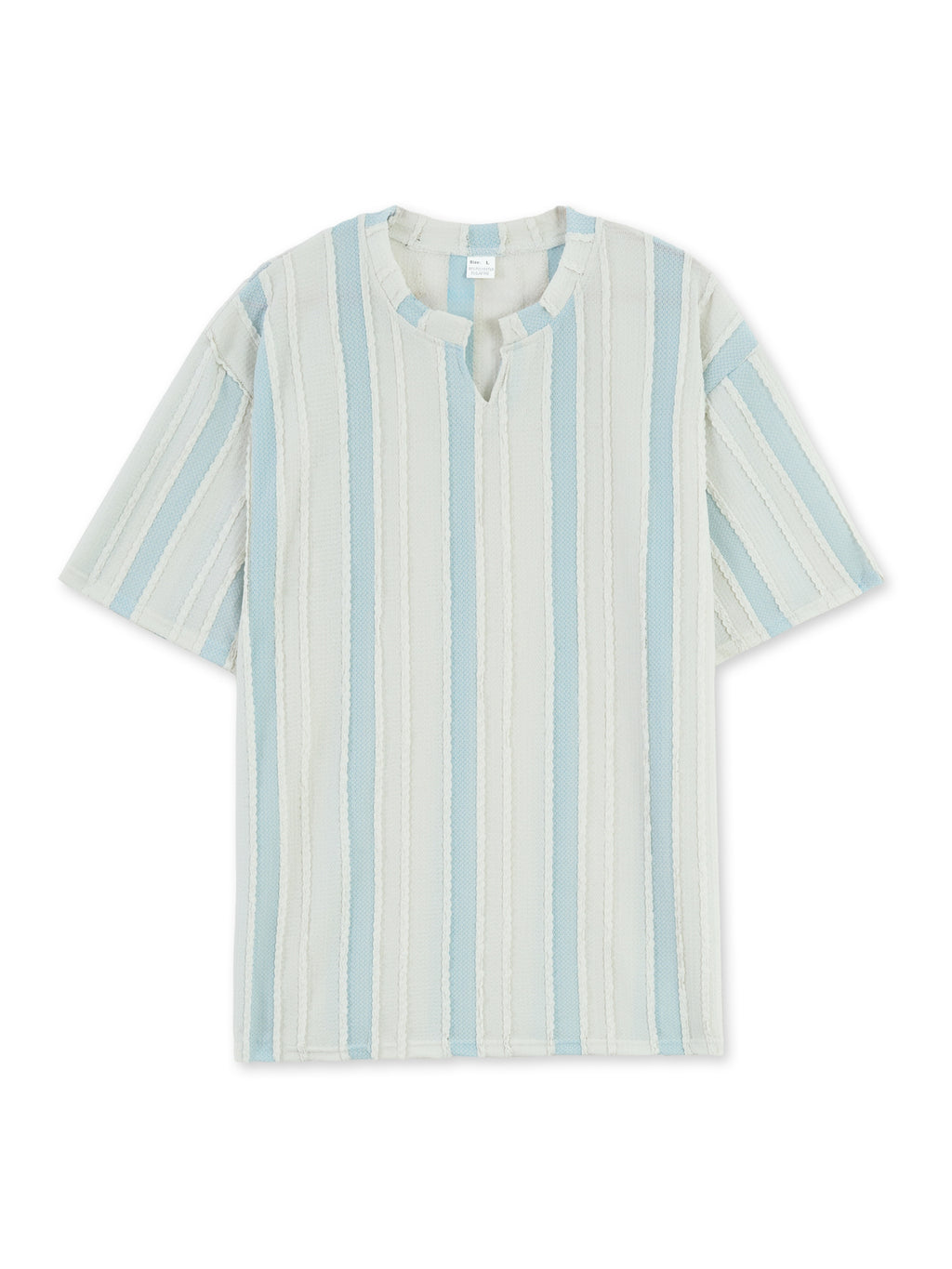 T-shirt a Righe Manica Corta