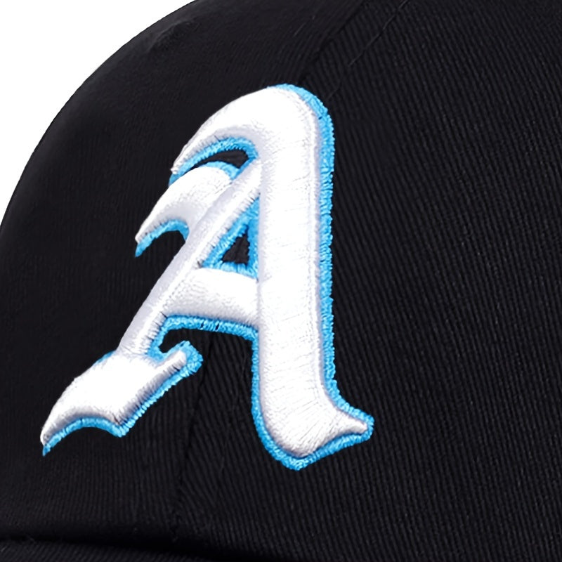 Cappellino da Baseball AR - Ricamo Delfino e Lettera A