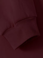 Felpa Donna con Cappuccio Loose Fit - Stampa Lettering "PATIENCE"