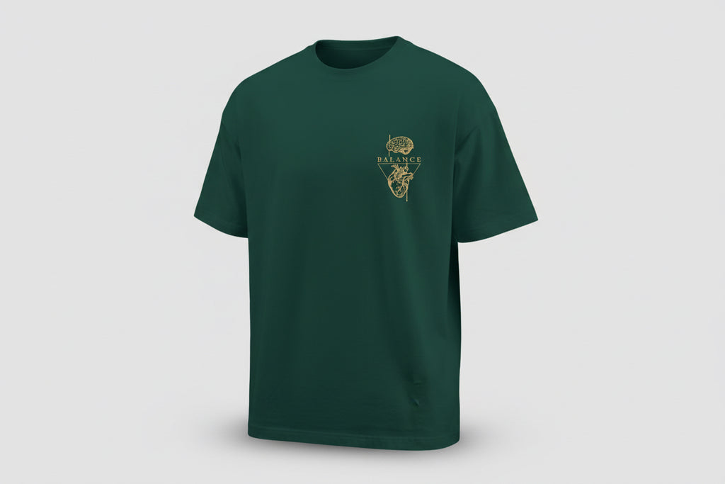 T-shirt Uomo con Stampa Totem Geometrica - Street Style Americano