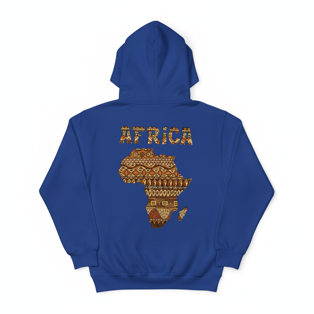 Felpa con Cappuccio Uomo Loose Fit - Stampa Geometrica Street Style