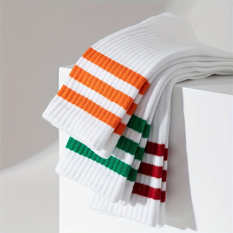 Calzini Unisex a Righe - Confezione da 4 Paia