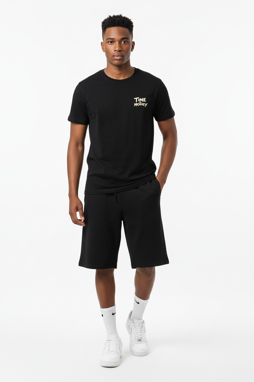 T-shirt TIME IS MONEY 100% Cotone Unisex