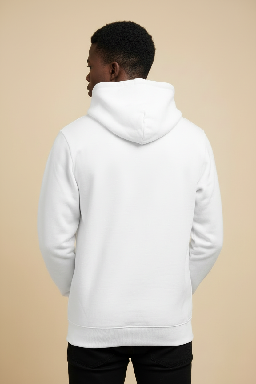 Retro hoodie bianca