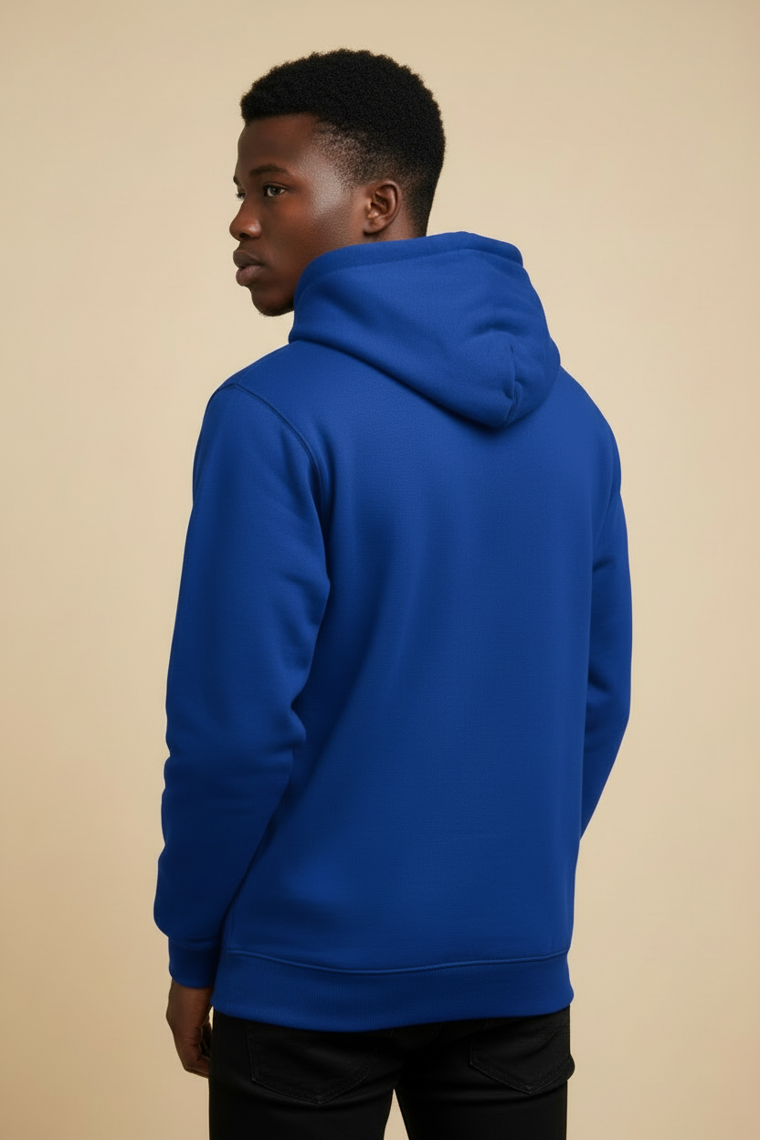 Retro hoodie blu royal