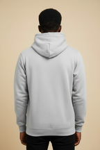 Retro hoodie grigio chiaro