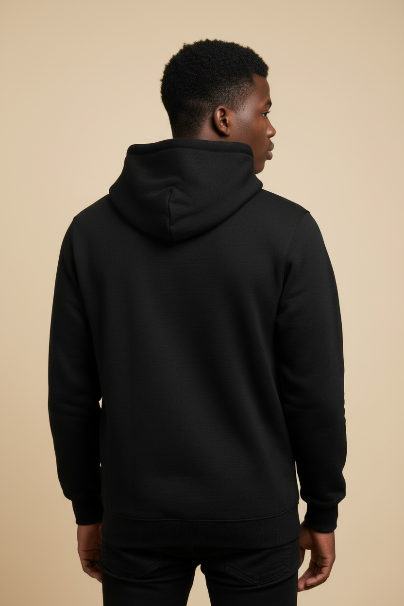 Retro hoodie nera